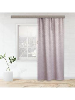 Штора портьерная жаккард Инфини 135х260см, розовый, пэ 100%