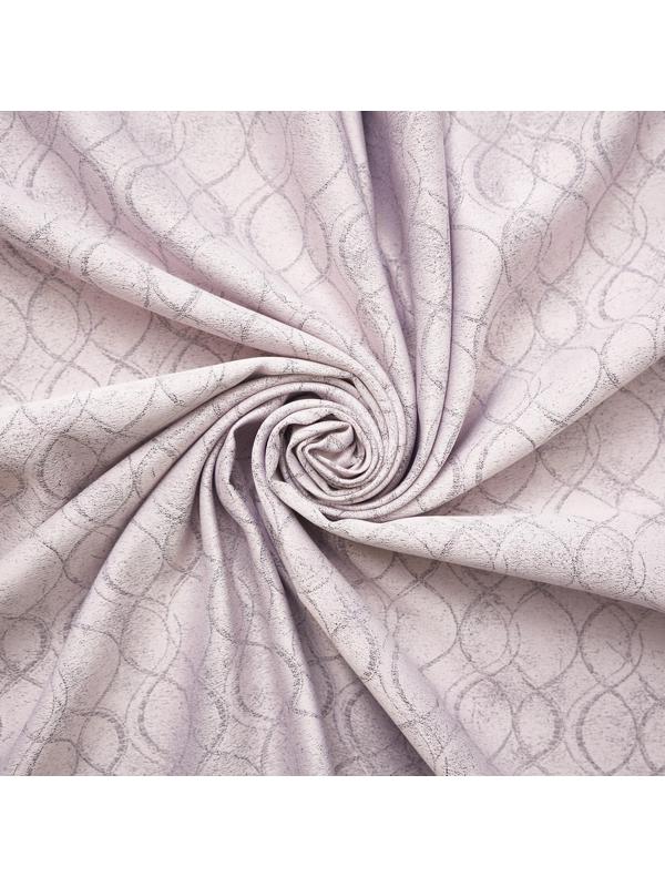 Штора портьерная жаккард Инфини 135х260см, розовый, пэ 100%