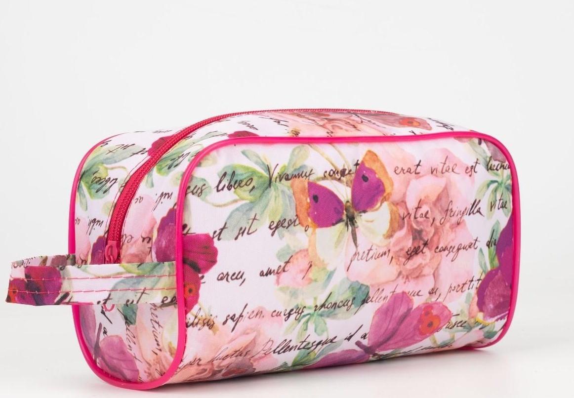 Косметичка на молнии, цвет розовый