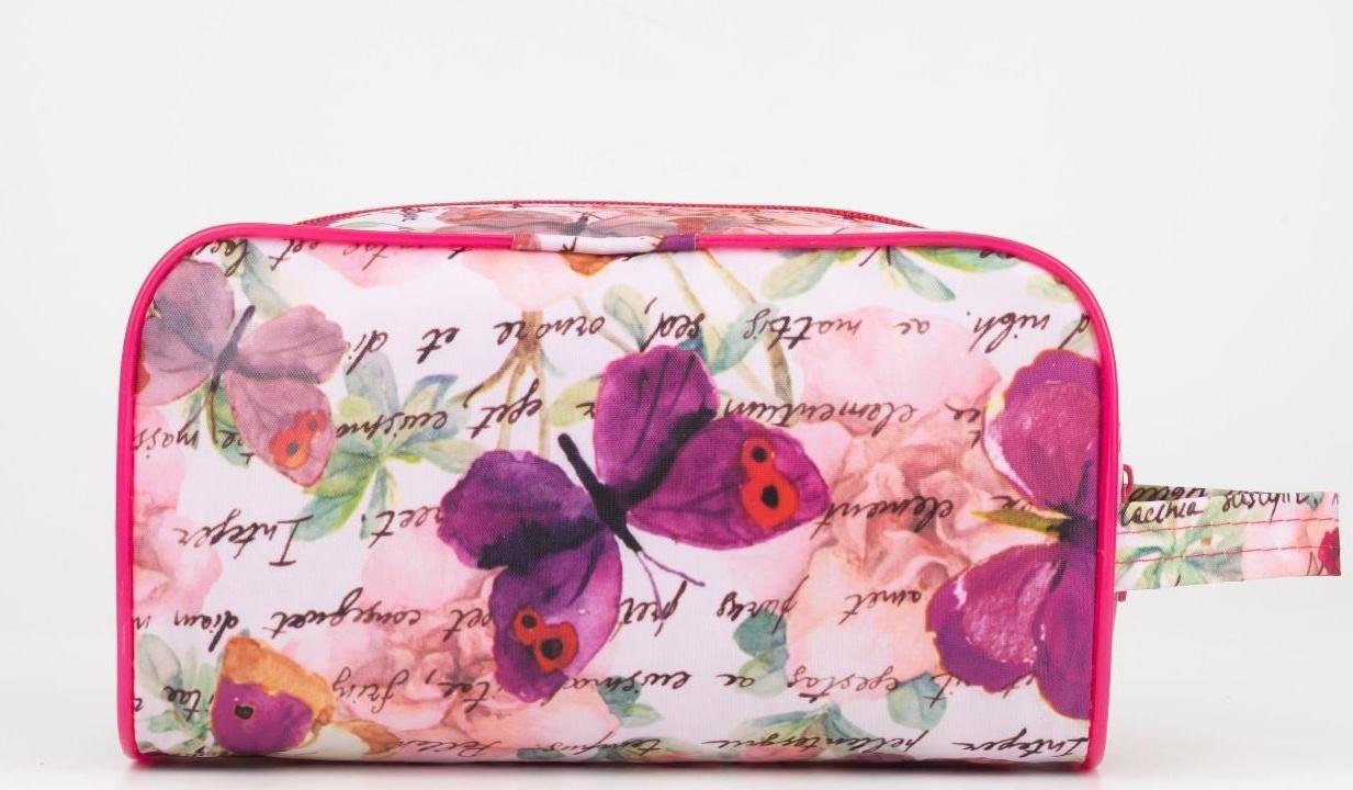 Косметичка на молнии, цвет розовый