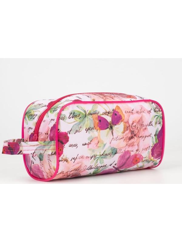 Косметичка на молнии, цвет розовый