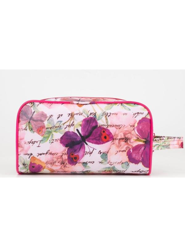 Косметичка на молнии, цвет розовый