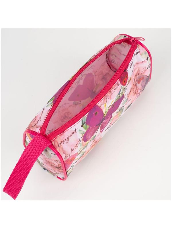 Косметичка на молнии, цвет розовый