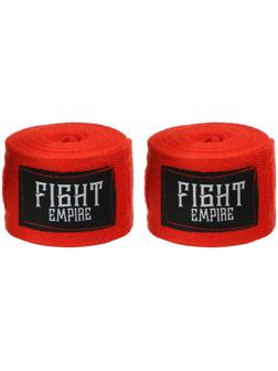 Бинт боксёрский FIGHT EMPIRE 4 м, цвет красный