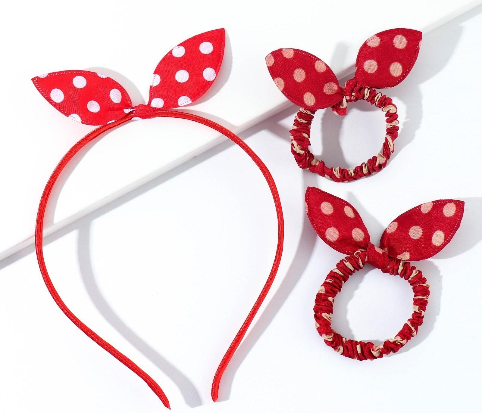 Набор резинки и ободок на подложке 