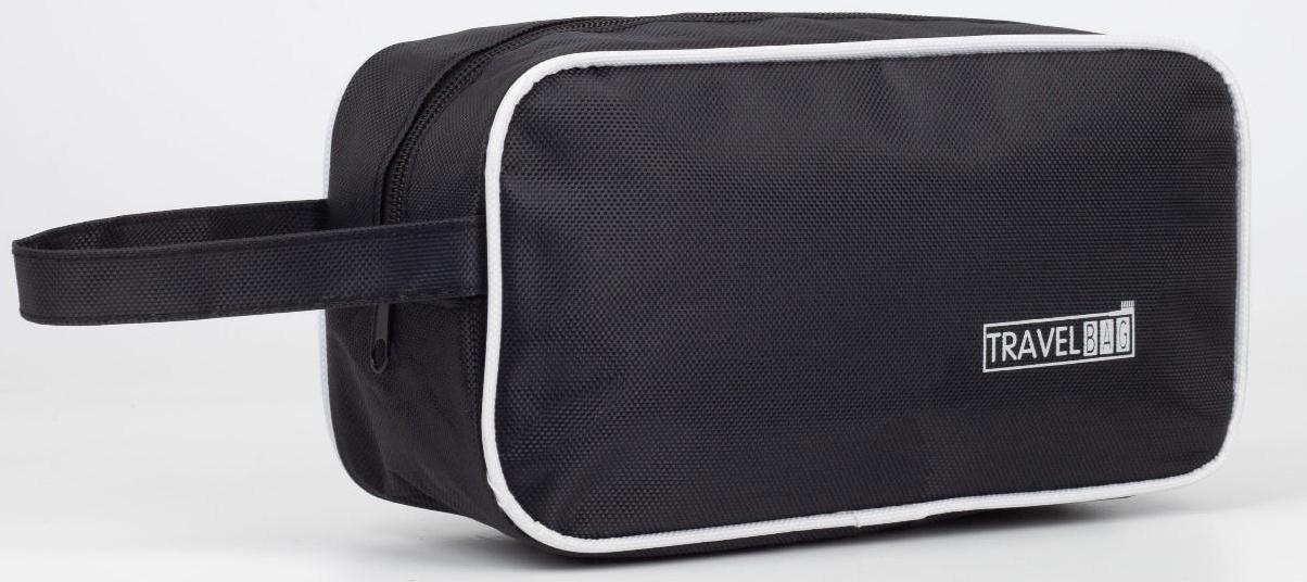 Косметичка на молнии, цвет чёрный