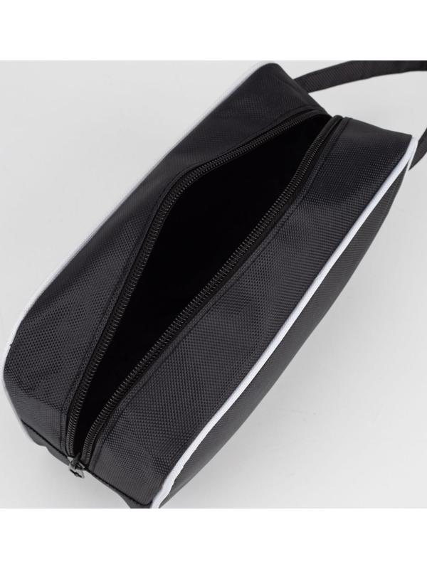 Косметичка на молнии, цвет чёрный