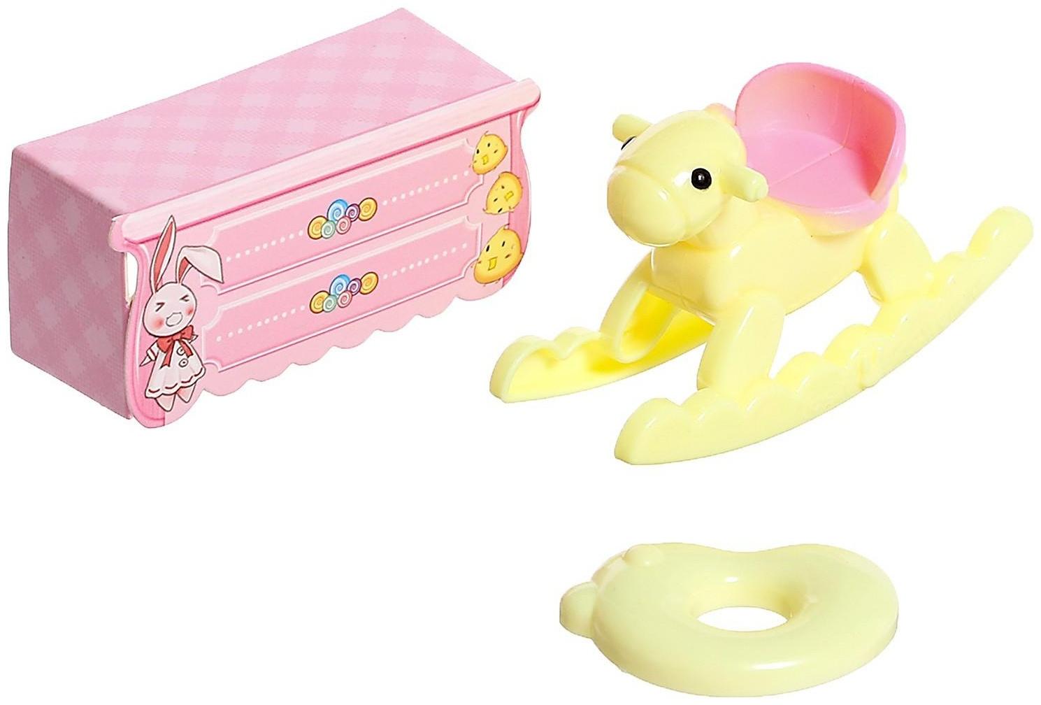 Игровой набор «Зайчик: детская комната» с набором мебели, питомцем и аксессуарами