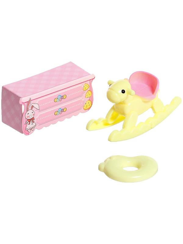 Игровой набор «Зайчик: детская комната» с набором мебели, питомцем и аксессуарами