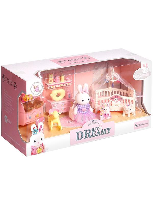Игровой набор «Зайчик: детская комната» с набором мебели, питомцем и аксессуарами