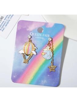 Серьги эмаль 