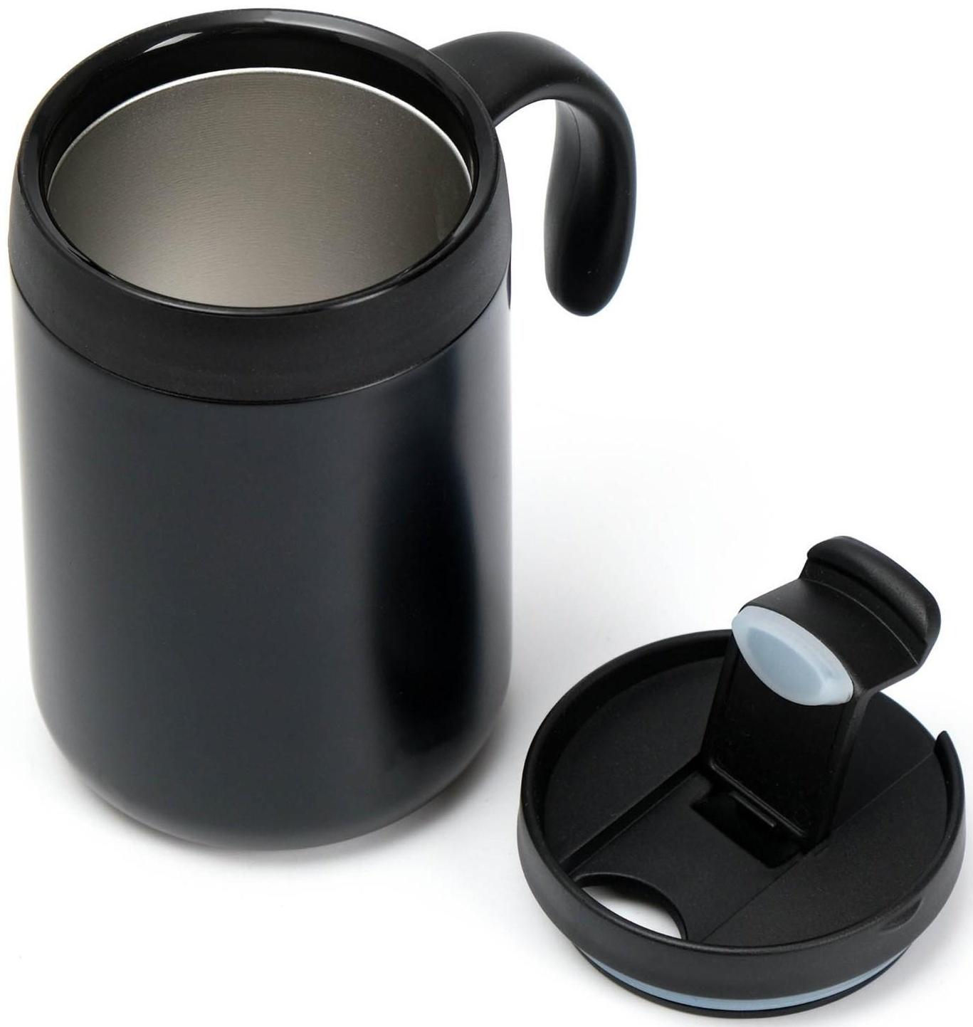 Термокружка, серия: Hot&Сool, 450 мл, сохраняет тепло 12 часов, 13 х 16 см, черная