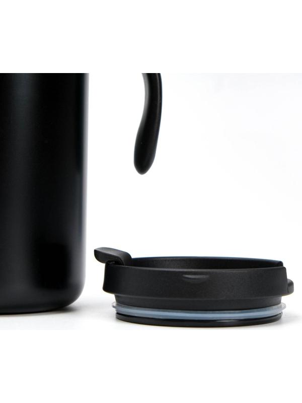 Термокружка, серия: Hot&Сool, 450 мл, сохраняет тепло 12 часов, 13 х 16 см, черная