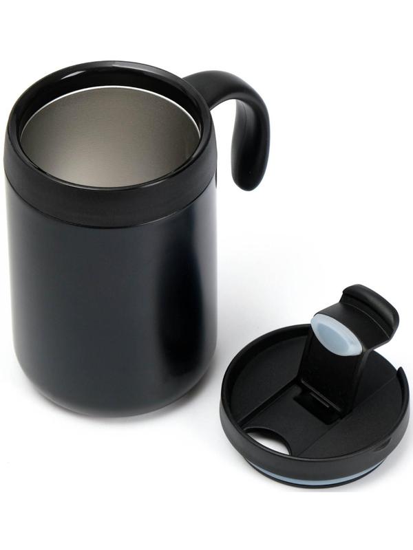 Термокружка, серия: Hot&Сool, 450 мл, сохраняет тепло 12 часов, 13 х 16 см, черная