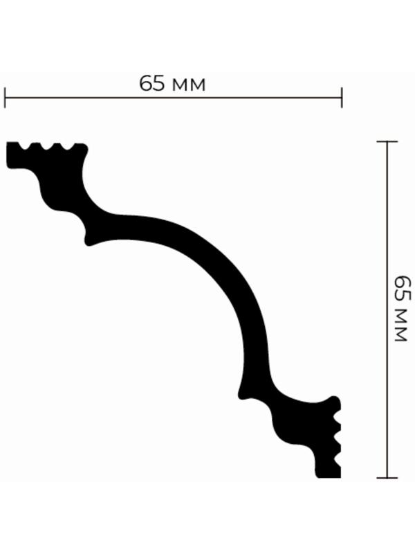 Плинтус потолочный К-80 65х65х2000мм