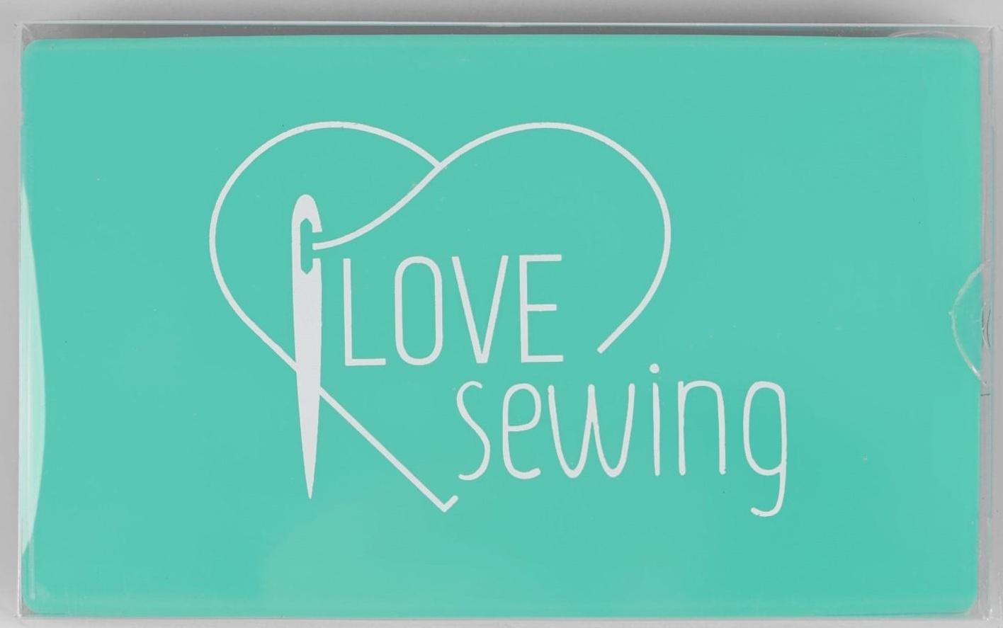 Игольница магнитная, 11 × 6,5 см, надпись МИКС, цвет бирюзовый