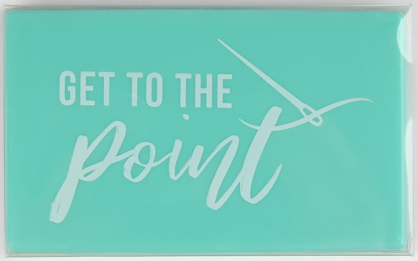 Игольница магнитная, 11 × 6,5 см, надпись МИКС, цвет бирюзовый