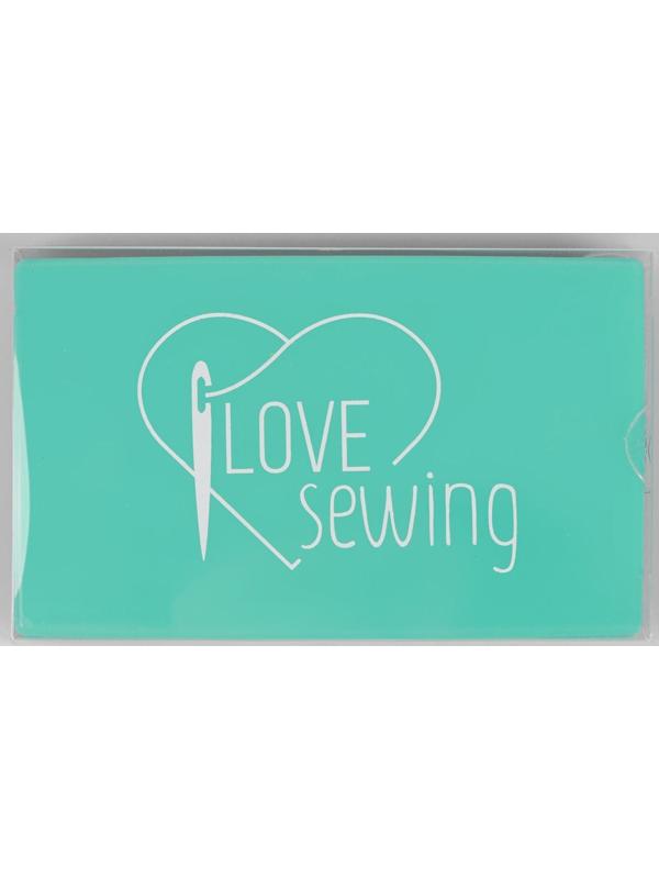 Игольница магнитная, 11 × 6,5 см, надпись МИКС, цвет бирюзовый