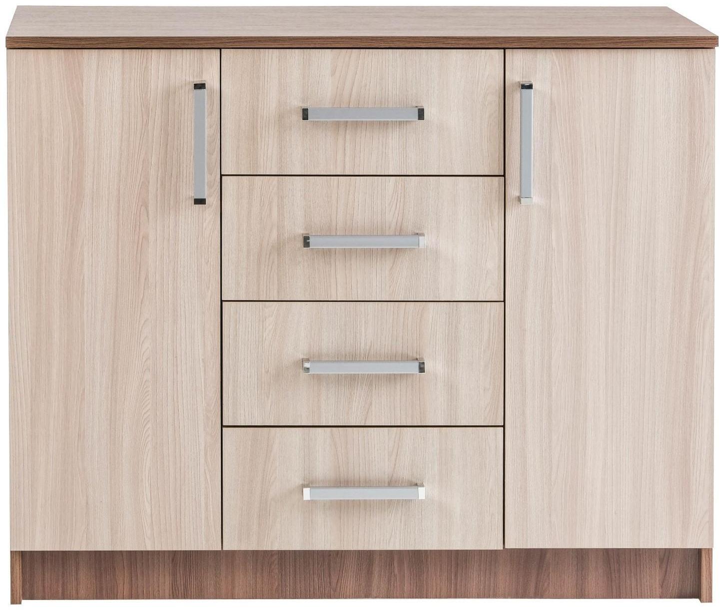 Комод Аура, 820х1000х440, ясень шимо тёмный/светлый