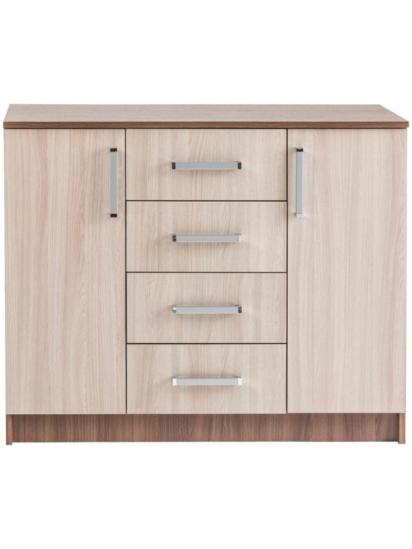 Комод Аура, 820х1000х440, ясень шимо тёмный/светлый