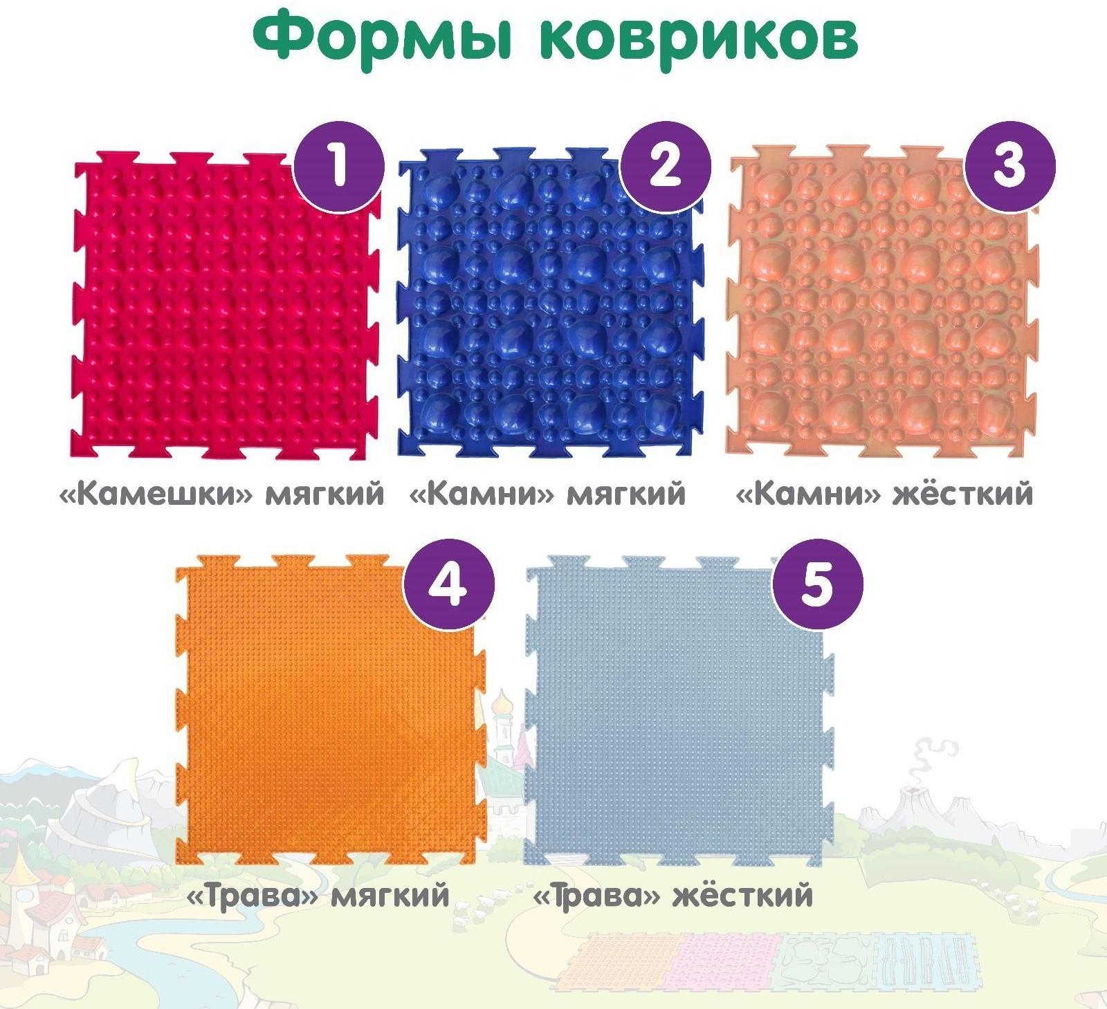 Модульный массажный коврик ОРТОДОН, набор «Богатырь»