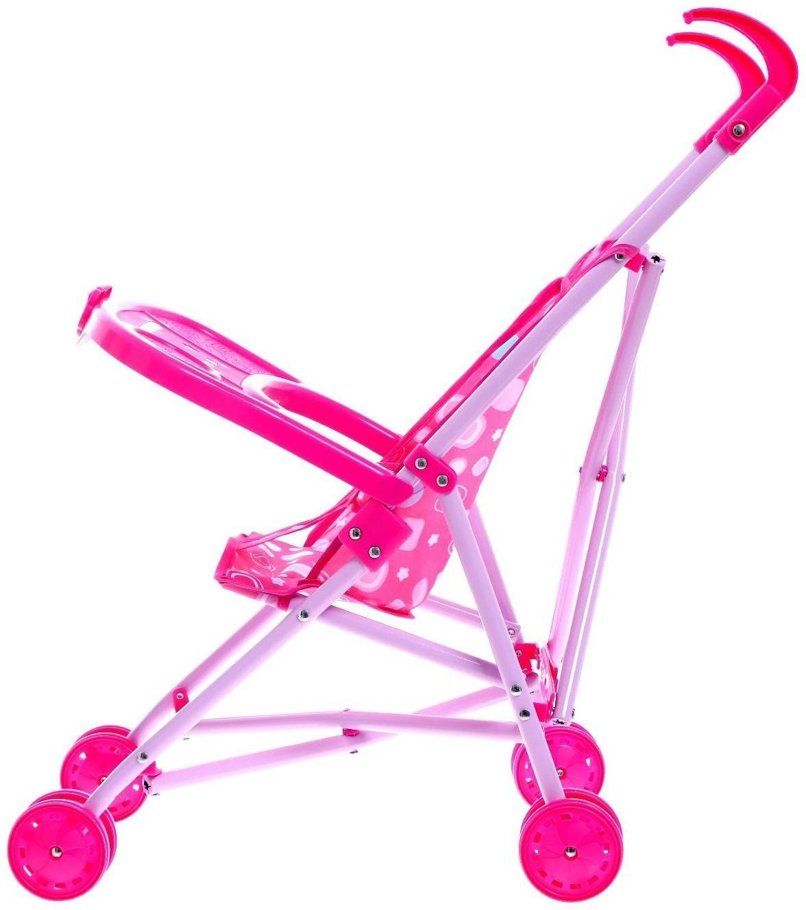 Коляска для кукол, металлический каркас, летняя