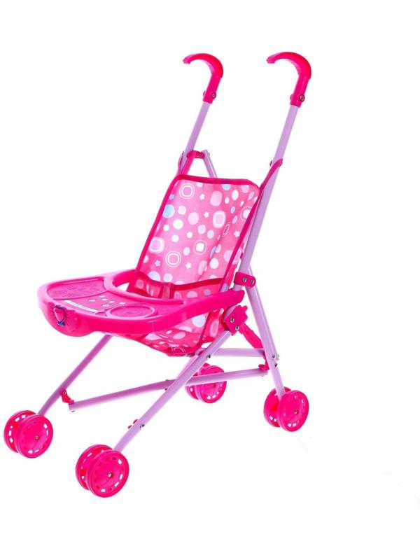 Коляска для кукол, металлический каркас, летняя