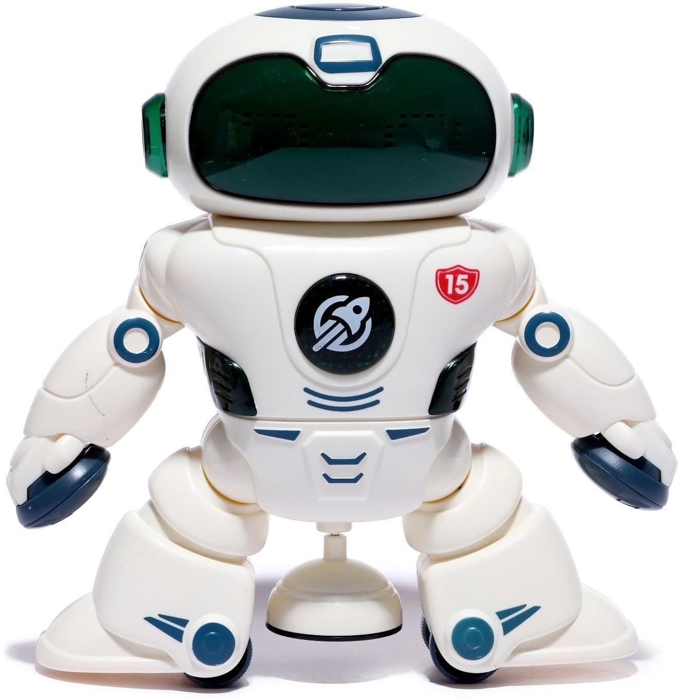 Робот «Космонавт», световые и звуковые эффекты, работает от батареек, цвета МИКС