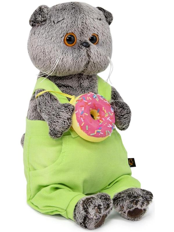 Мягкая игрушка «Басик с пончиком», 25 см