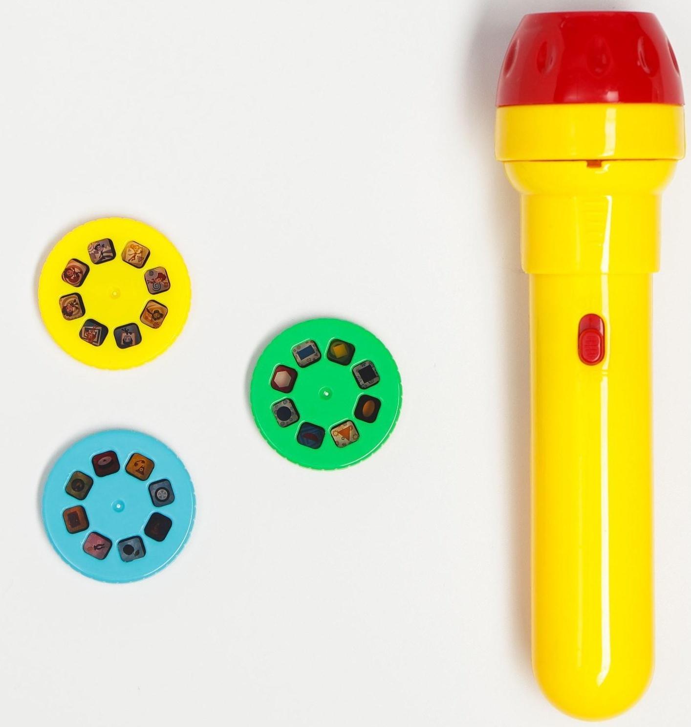 Игровой набор с проектором и 3 книжки ФИКСИКИ SL-05308, свет