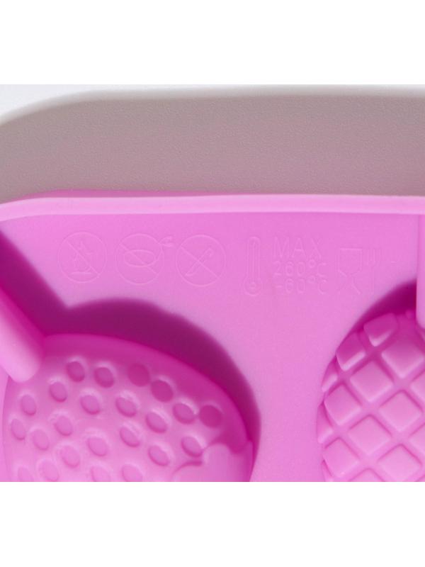 Форма для леденцов «Тропики», 13,5×13,5×1,2 см, 8 ячеек, с палочками, цвет МИКС