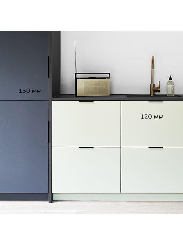 Ручка CAPPIO, L=120 мм, м/о 96 мм, цвет черный