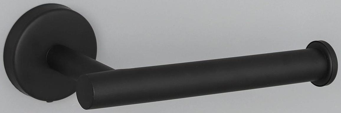 Держатель для туалетной бумаги, 16,2×2,5×9,5 см, нержавеющая сталь, цвет чёрный