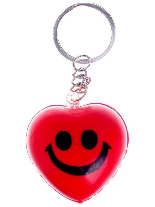 Мялка-сквиши «Сердечко» на брелоке, цвета МИКС