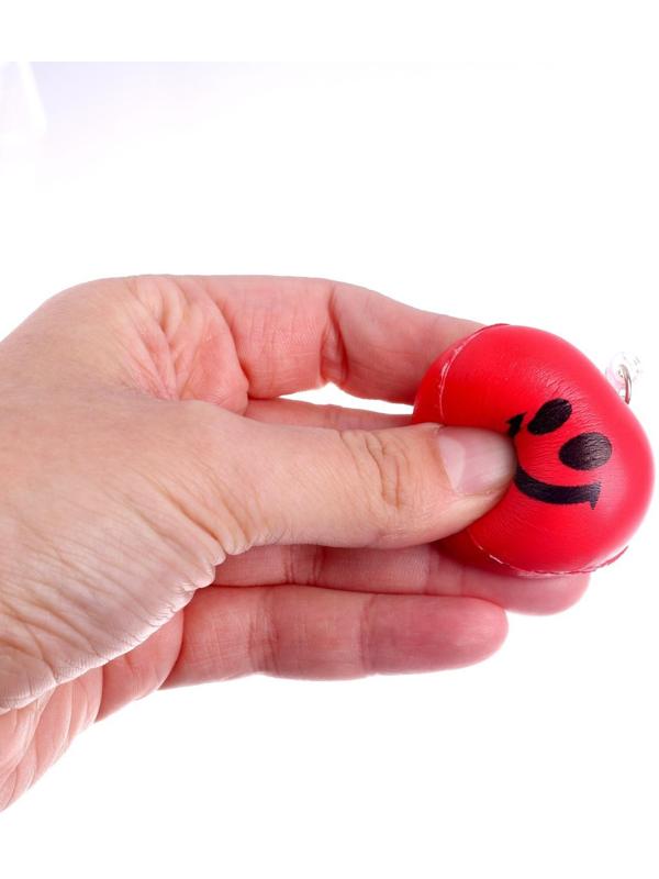 Мялка-сквиши «Сердечко» на брелоке, цвета МИКС