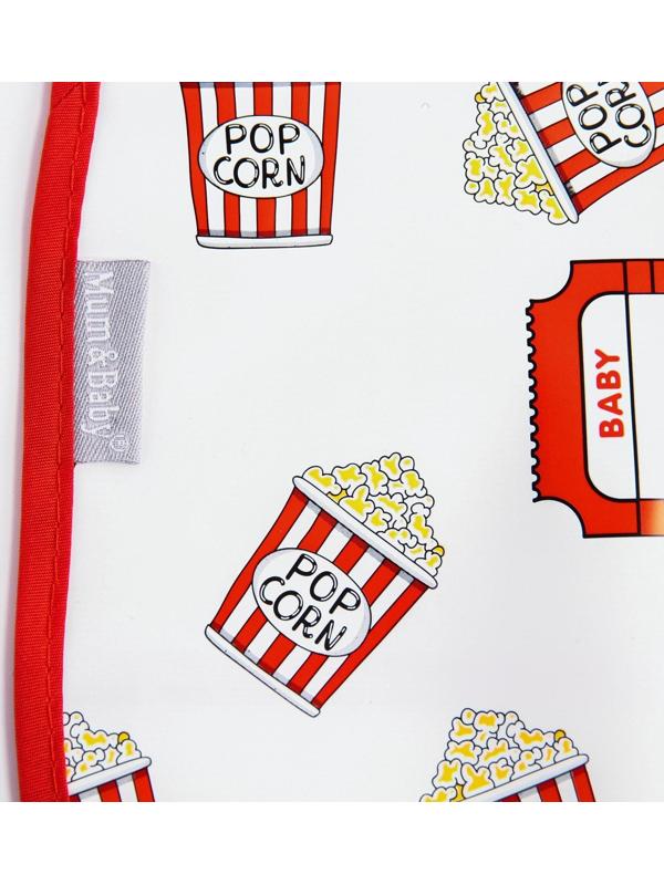 Нагрудник для кормления «Chill baby» непромокаемый на липучке, с карманом