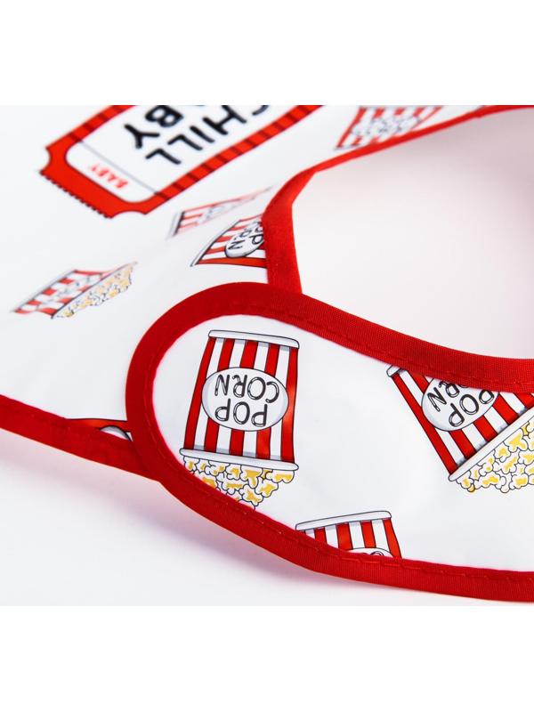 Нагрудник для кормления «Chill baby» непромокаемый на липучке, с карманом