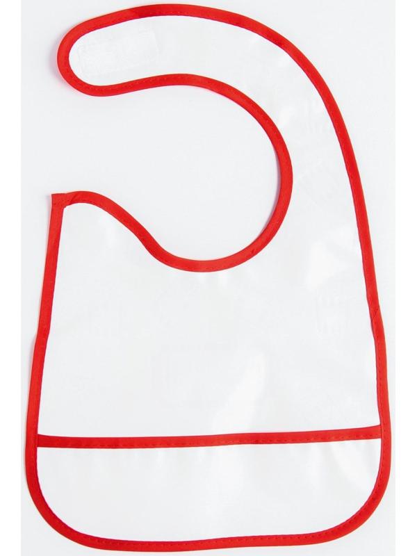 Нагрудник для кормления «Chill baby» непромокаемый на липучке, с карманом