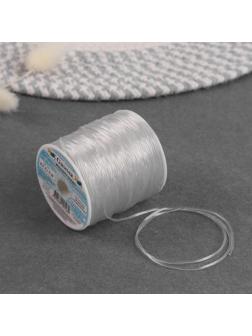 Шнур силиконовый, d = 1 мм, 50 м, цвет прозрачный, ECG-1.0