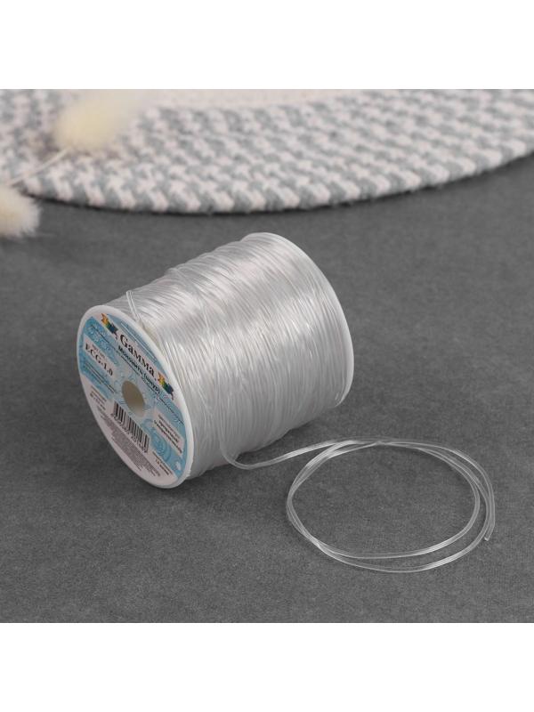 Шнур силиконовый, d = 1 мм, 50 м, цвет прозрачный, ECG-1.0