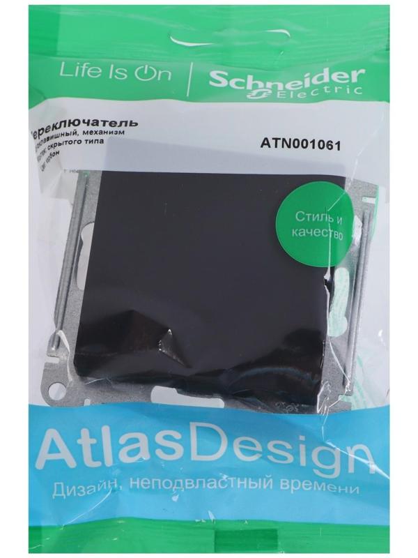 Переключатель проходной SE ATLASDESIGN, 10 А, 1 клавиша, IP20, скрытый, цвет кар., ATN001061