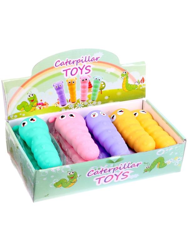Мялка «Гусеница», цвета МИКС