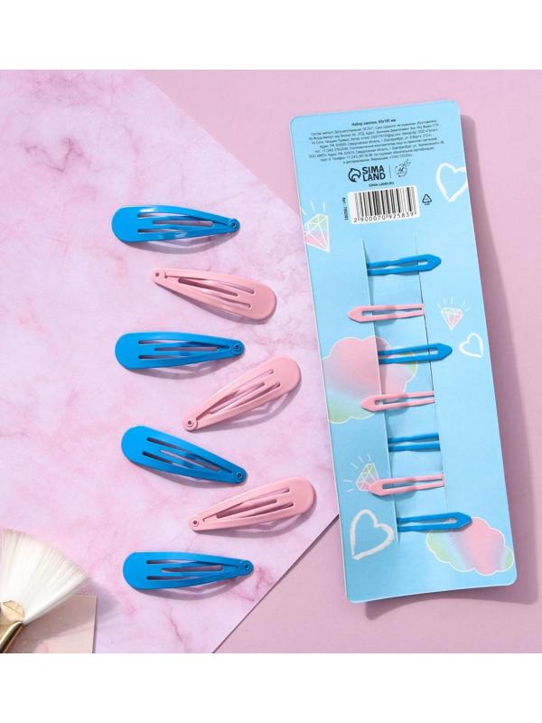 Заколки для волос детские «Единорог», 7 шт.