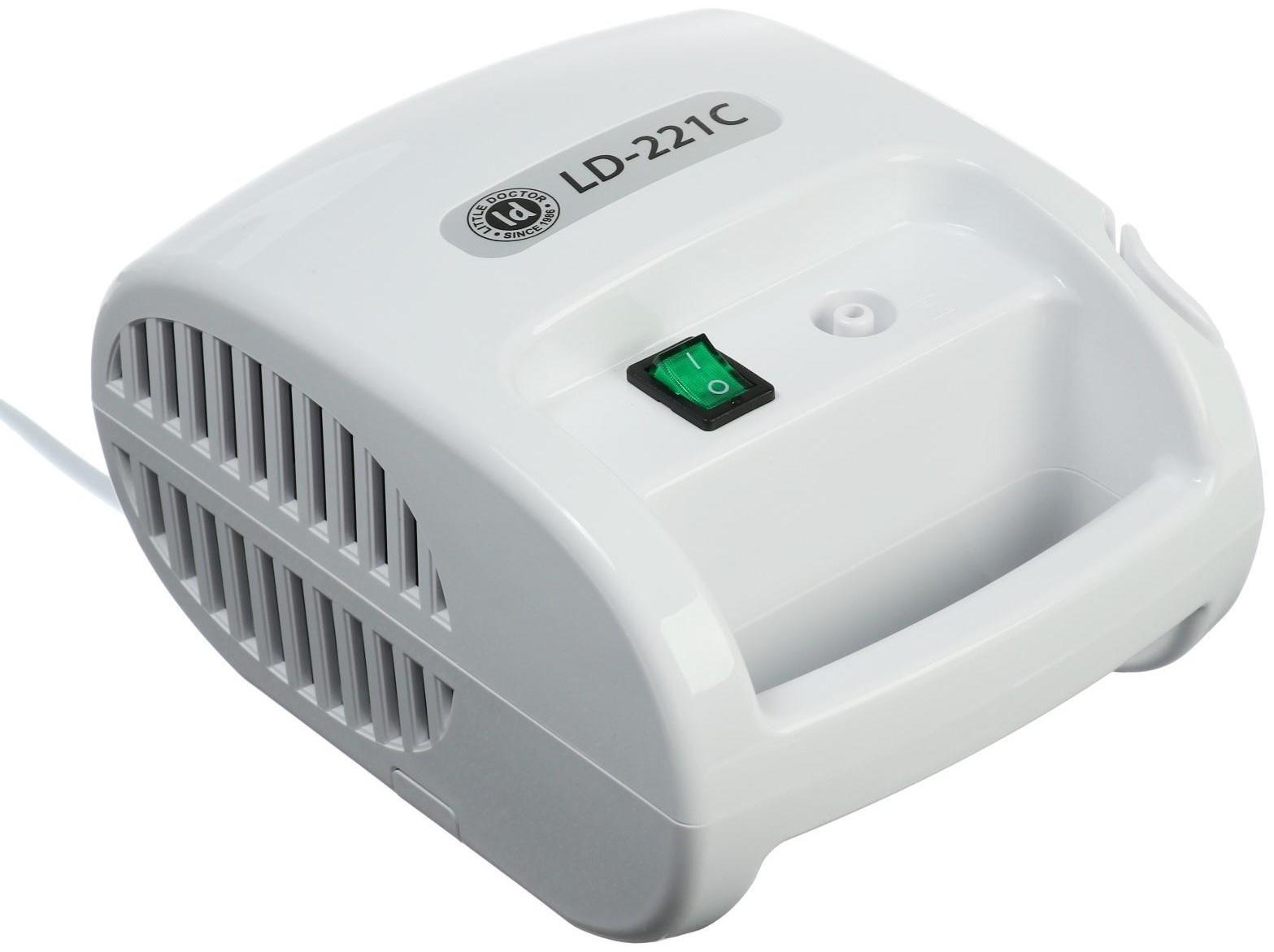 Ингалятор Little Doctor LD-221С, 60 Вт, компрессорный, 3 распылителя, 10 мл, 0.3-0.5 мл/мин
