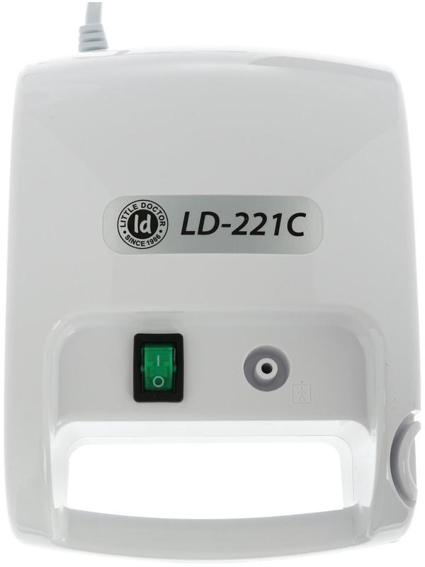 Ингалятор Little Doctor LD-221С, 60 Вт, компрессорный, 3 распылителя, 10 мл, 0.3-0.5 мл/мин