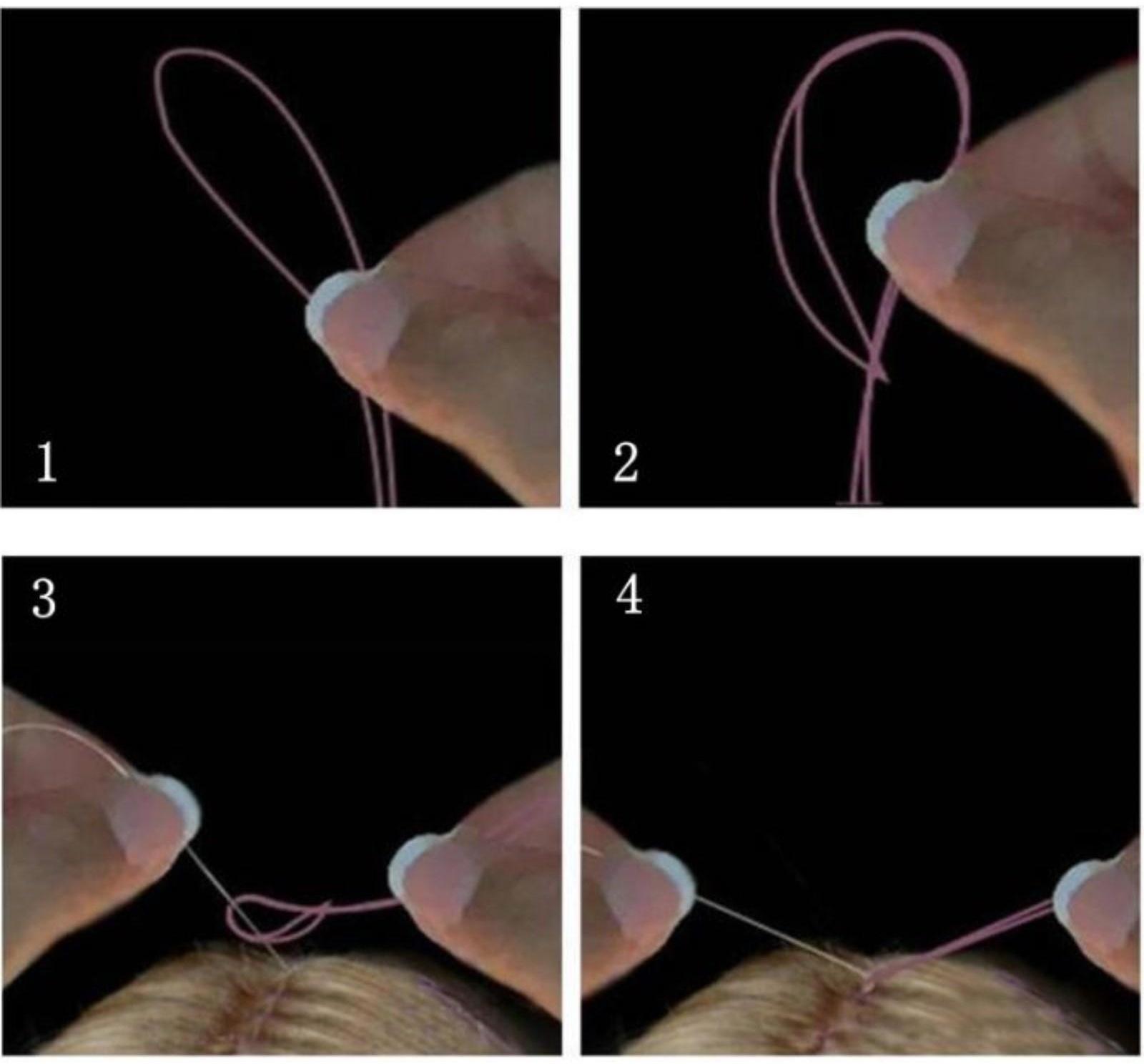 Прядь для волос блестящая фиолетовая 