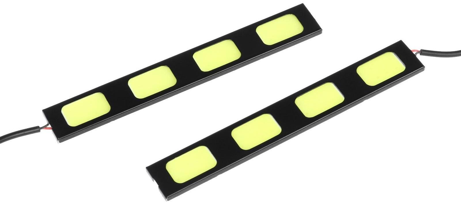 Дневные ходовые огни DRL-13 см, 12 В, 8 диодов, пара