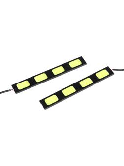 Дневные ходовые огни DRL-13 см, 12 В, 8 диодов, пара