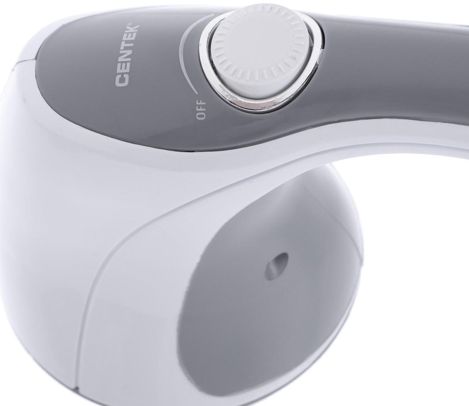 Массажёр для тела Centek CT-2603, 25 Вт, 4 насадки, 7 режимов, вибрационный, серый