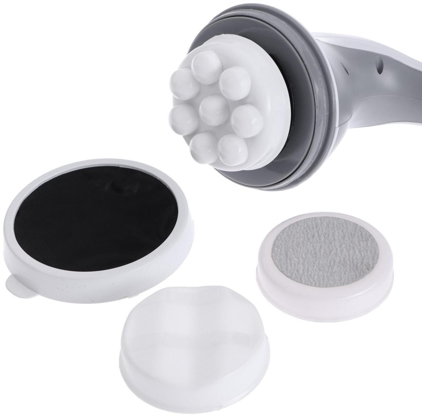 Массажёр для тела Centek CT-2603, 25 Вт, 4 насадки, 7 режимов, вибрационный, серый